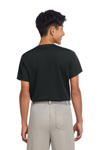 Sport-Tek Youth PosiCharge Tough Mesh Full-Button Jersey YST220 - Black Back