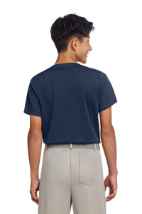 Sport-Tek Youth PosiCharge Tough Mesh Full-Button Jersey YST220 - True Navy Back