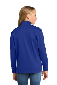 Sport-Tek Youth Sport-Wick Fleece Full-Zip Jacket - True Royal Back