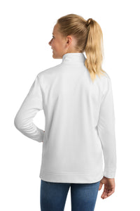 Sport-Tek Youth Sport-Wick Fleece Full-Zip Jacket - White Back