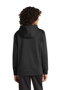Sport-Tek Youth Sport-Wick Fleece Hooded Pullover - Black Back