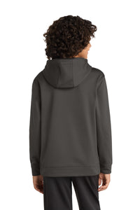 Sport-Tek Youth Sport-Wick Fleece Hooded Pullover - Iron Grey Back