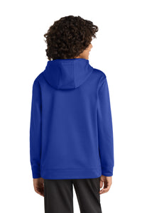 Sport-Tek Youth Sport-Wick Fleece Hooded Pullover - True Royal Back