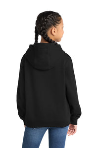 Sport-Tek Youth Pullover Hooded Sweatshirt - Black Back