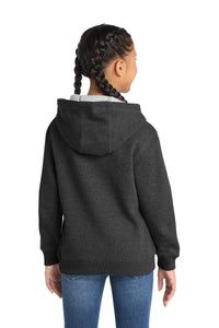 Sport-Tek Youth Pullover Hooded Sweatshirt - Graphite Heather Back