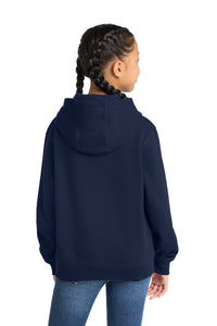 Sport-Tek Youth Pullover Hooded Sweatshirt - True Navy Back