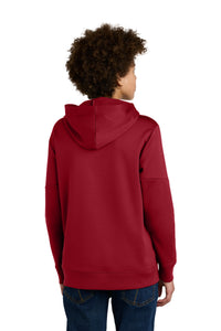 Sport-Tek Youth Sport-Wick Fleece United Pullover Hoodie YST255 - Deep Red/ White Back