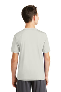 DISCONTINUED Sport-Tek Youth PosiCharge Tough Tee - Silver Back