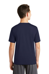 DISCONTINUED Sport-Tek Youth PosiCharge Tough Tee - True Navy Back