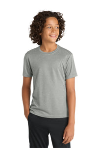 Sport-Tek Youth PosiCharge RacerMesh Tee - Grey Heather
