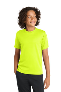 Sport-Tek Youth PosiCharge RacerMesh Tee - Neon Yellow