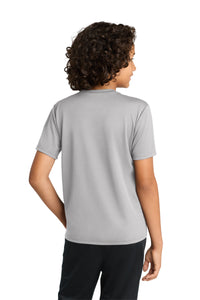 Sport-Tek Youth PosiCharge RacerMesh Tee - Silver Back