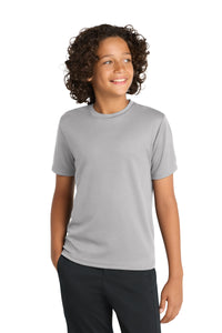 Sport-Tek Youth PosiCharge RacerMesh Tee - Silver