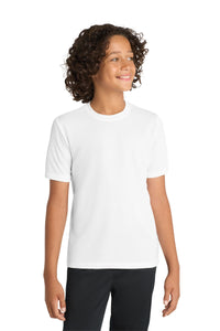Sport-Tek Youth PosiCharge RacerMesh Tee - White