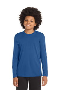 Sport-Tek Youth Long Sleeve PosiCharge Competitor Tee - Royal