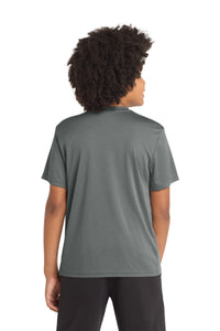 Sport-Tek Youth PosiCharge Competitor Tee - Iron Grey Heather Back