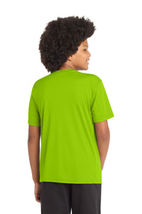 Sport-Tek Youth PosiCharge Competitor Tee - Lime Shock Back