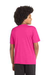 Sport-Tek Youth PosiCharge Competitor Tee - Neon Pink Back