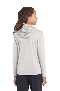 Sport-Tek  Youth PosiCharge  Competitor  Hooded Pullover - Silver Back