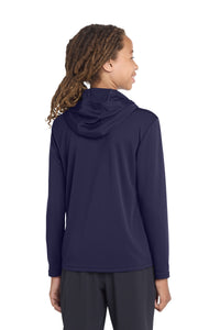 Sport-Tek  Youth PosiCharge  Competitor  Hooded Pullover - True Navy Back
