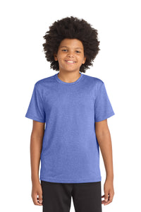 Sport-Tek Youth Heather Contender Tee - True Royal Heather