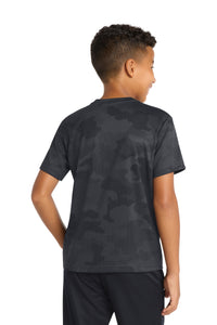 Sport-Tek Youth CamoHex Tee - Iron Grey Back