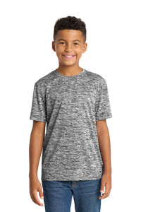 Sport-Tek Youth PosiCharge Electric Heather Tee - Black Electric