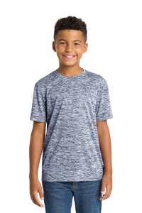Sport-Tek Youth PosiCharge Electric Heather Tee - True Navy Electric