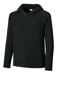 Sport-Tek Youth Posi-UV Pro Long Sleeve Hoodie YST420LSH - Black