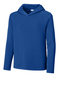 Sport-Tek Youth Posi-UV Pro Long Sleeve Hoodie YST420LSH - True Royal