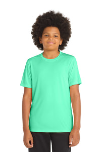 Sport-Tek  Youth Posi-UV Pro Tee - Bright Seafoam