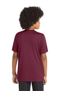 Sport-Tek  Youth Posi-UV Pro Tee - Cardinal Back