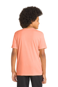 Sport-Tek  Youth Posi-UV Pro Tee - Soft Coral Back