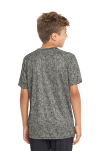Sport-Tek  Youth Digi Camo Tee - Grey Concrete Back