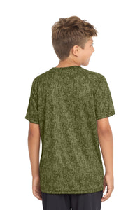 Sport-Tek  Youth Digi Camo Tee - Olive Drab Green Back