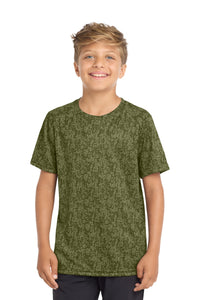 Sport-Tek  Youth Digi Camo Tee - Olive Drab Green