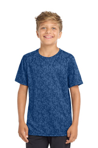 Sport-Tek  Youth Digi Camo Tee - Royal