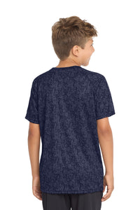 Sport-Tek  Youth Digi Camo Tee - True Navy Back