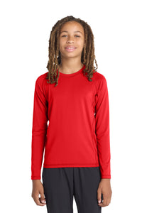 Sport-Tek  Youth Long Sleeve Rashguard Tee - True Red