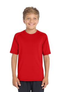 Sport-Tek  Youth Rashguard Tee - True Red