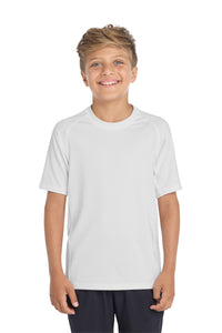 Sport-Tek  Youth Rashguard Tee - White