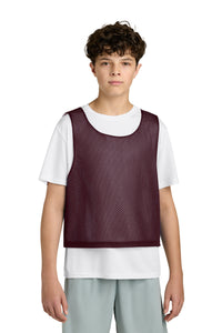 Sport-Tek Youth Lacrosse Reversible Pinnie YST512 - Maroon/ White