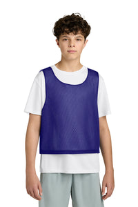 Sport-Tek Youth Lacrosse Reversible Pinnie YST512 - Purple/ White