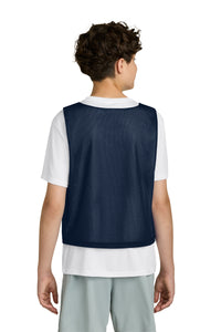 Sport-Tek Youth Lacrosse Reversible Pinnie YST512 - True Navy/ White Back