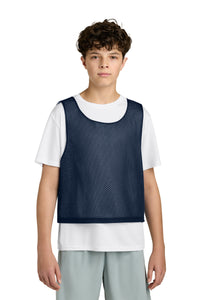 Sport-Tek Youth Lacrosse Reversible Pinnie YST512 - True Navy/ White