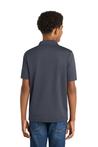 Sport-Tek Youth PosiCharge RacerMesh Polo - Graphite Back