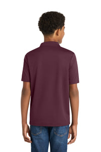Sport-Tek Youth PosiCharge RacerMesh Polo - Maroon Back