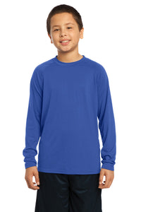 DISCONTINUED Sport-Tek Youth Long Sleeve Ultimate Performance Crew - True Royal
