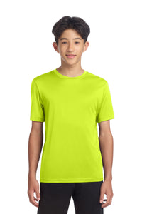 Sport-Tek Youth PosiCharge Re-Compete Tee YST720 - Neon Yellow