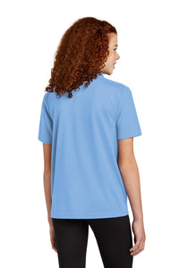 Sport-Tek Youth UV Micropique Polo YST740 - Carolina Blue Back